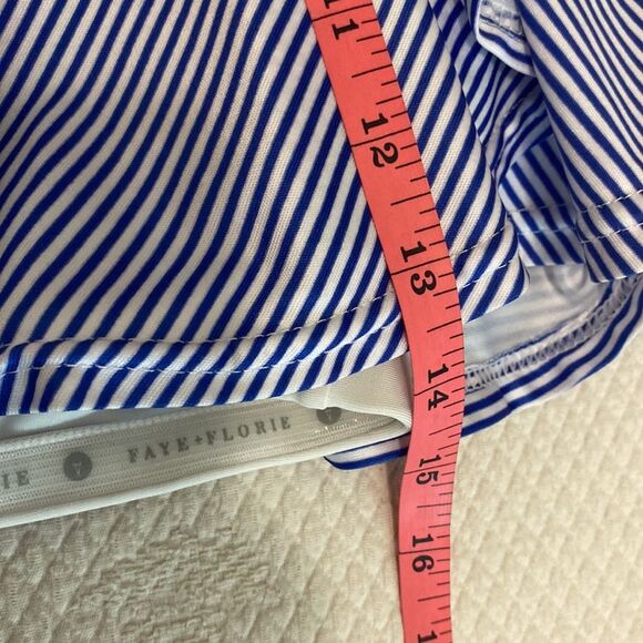 Faye + Floire Pleated Mini Tennis Pickleball Skort Blue and White Medium - Picture 6 of 8